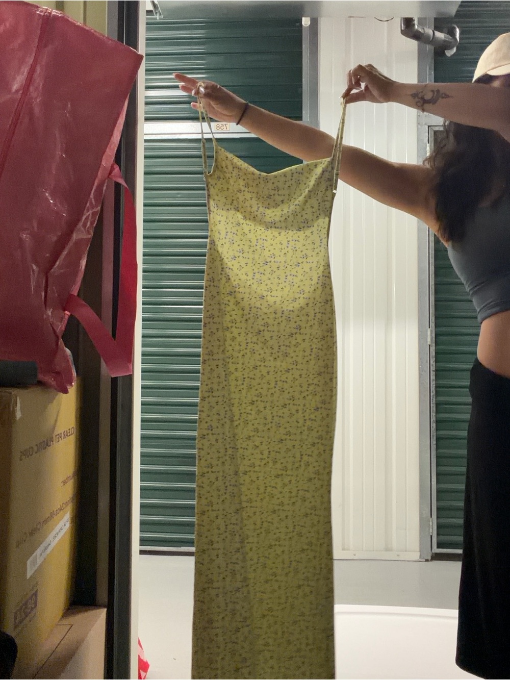 Backless Yellow flower dress